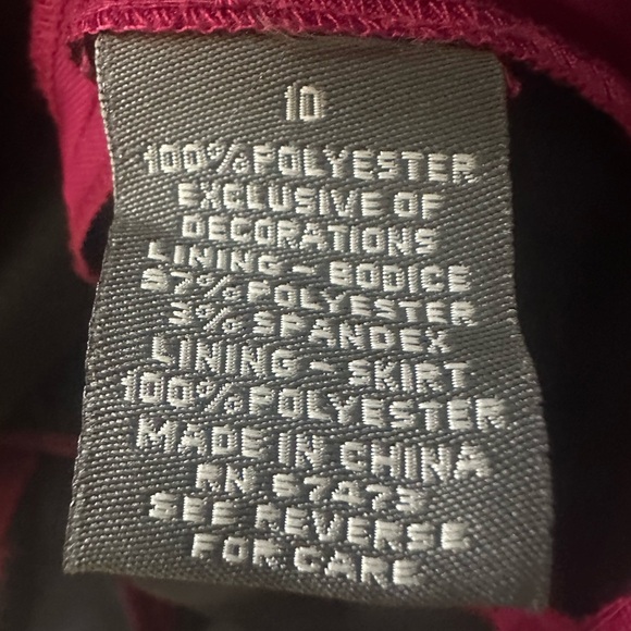 Fuchsia tea length dress - Picture 3 of 3